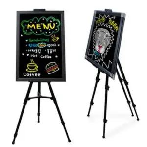 영어칠판 인테리어 광고 자석 블랙보드 사각이젤포함 50x70
