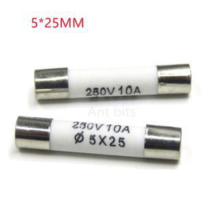 고속 블로우 튜브 퓨즈 세라믹 5x20mm 250V 0.5A 1A 2A 3A 4A 6A 7a 8A 15A16a 20 개