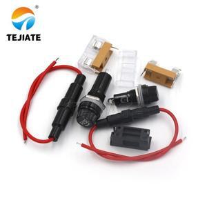 유리 퓨즈 홀더 5X20 6X30mm 스프링 클립/박스 BLX-A  와이어 포함