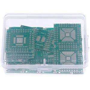 40개 SMD 턴 투 DIP 어댑터 컨버터 플레이트 SOP TQF PCB 보드 모음 키트