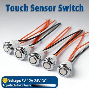 LED 스트립 조명용 5V-24V DC 디머 터치 스위치 무단계 밝기 조절 버튼 컨트롤