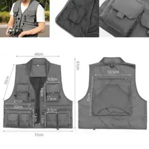 엑티브 멀티포켓 레저조끼 그레이 XL 낚시조끼 낚시조끼