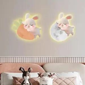 램프벽화 잠자는 귀여운 토끼 램프 벽화 고효율 LED조명 라이트