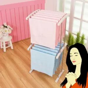 숙박업소 펜션 게하용 실내 2단 빨래건조대