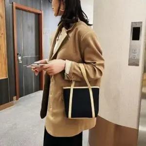 토트백블랙 캔버스 캔버스가방 가방 캔버스가방 캔버스백