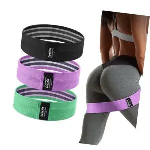 렛츠핏 힙밴드 3종세트 스쿼트 힙업 하체 근력 운동
