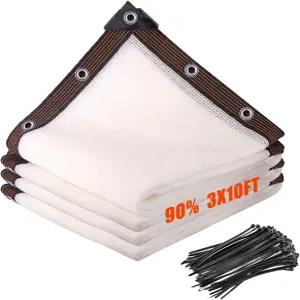 RorincoGi 90 펜스 프라이버시 스크린 3x10피트 그늘막 야외 발코니 파티오를 덮는 장식