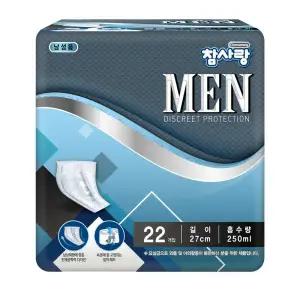 참사랑 맨 패드 남성용 요실금 패드 22p x 6팩