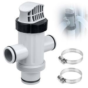 지상 풀 및 풀 펌프 지상 수영장 액세서리 11872 이중 분할 호스 플런저 밸브 교체 부품 및 필터 순환 시스템용 인텍스용 풀 호스 플런저 밸브