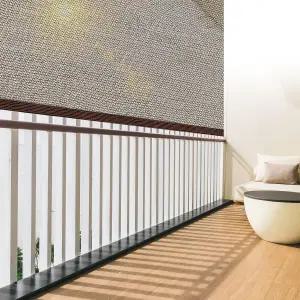 빈크림 3피트 x 10피트 카키 파티오 프라이버시 스크린 쉐이드 천 야외 아파트 발코니 커버 뒷마당 정원