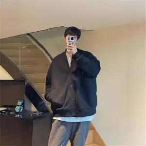 남친 겨울 가을 카디건 맨투맨 따뜻한 단추 멋스러운 긴팔티 재킷 아이템 긴팔 트렌디 HT4