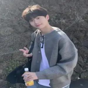 남친 그레이 니트 봄 가을 탑 카디건 브이넥 가디건 원픽3