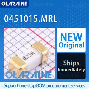 10/50/100개 0451015.MRL SMD  100% 새 표면 실장 퓨즈 65VAC 15A .0037ohms 451 NANO2