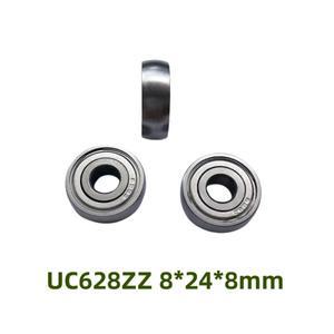20pcs/100pcs UC628ZZ CS628 구형 베어링 8x24x8mm 슬라이드 풀리 롤러 휠 자동차 도어