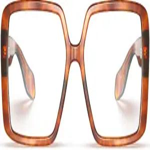 VISOONE 오버사이즈 TR90 블루 라이트 차단 안경 패션 액세서리 여성용 처방전 없음 하버드