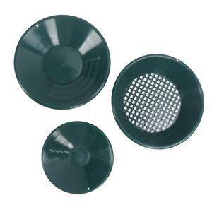 골드 패닝 팬 플라스틱 세척 키트, 수동 원형 준설 탐사 도구, 워시 장비, 3 개