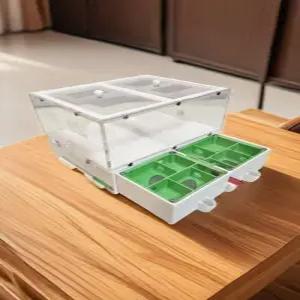 개미 농장 둥지 및 집 서랍식 곤충 비바리움 3D 프린팅 화이트 미들 사이즈