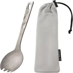 Thous Wind 티타늄 스포크 가볍고 내구성이 뛰어난 캠핑 포크 야외 배낭 여행용 재사용 가능한 플랫웨어