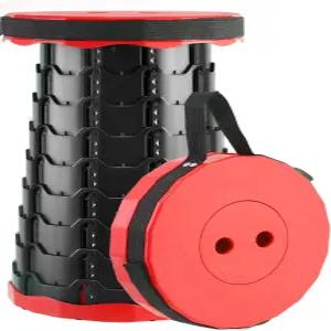 도세노 낚시 하이킹 투어 바비큐 파티 야외 활동을 위한 업그레이드된 접이식 의자 두꺼운 휴대용 (빨간색