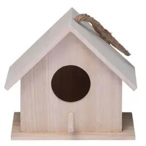 야외 새집 새장 정원 원목 꾸미기 새둥지 기둥걸이 나무