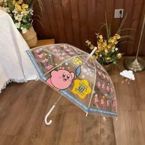 별의커비 투명 우산 선물 휴대용 자동 양우산 94cm