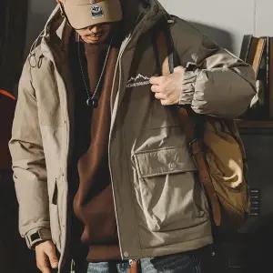 샤오원샵 남친 캐주얼 후드 보온 카고 도톰 코트 점퍼 키작남 숏 패딩 야상 루즈핏 꾹1