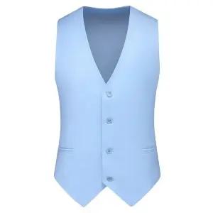 샤오원샵 남사친 슬림핏 키작남 정장 솔리드 조끼 꾹5