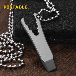 42mm MINI TC4 Titanium Alloy Crowbar EDC Portable Open Delivery Tool Bottle Self-defence Unpacking G
