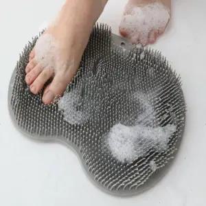 씻기 지압 실리콘 마사지 발 등밀이 솔 Crayon 풋브러쉬 각질제거 매트 세척