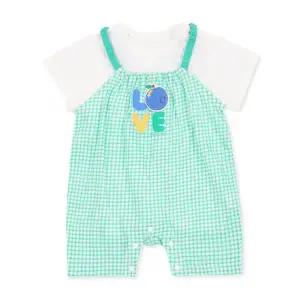 [보리보리/오가닉맘]오가닉맘 그린애플체크반소오버올세트(MJMLQE04)