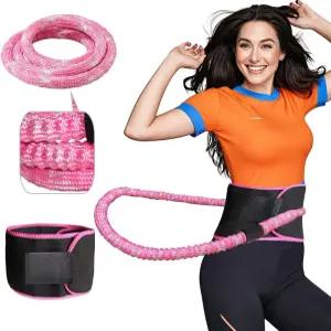 3.3파운드 무게의 피트니스 후프와 무료 허리 벨트 접이식 조절 가능한 38-43인치 운동 링 피부에 순한