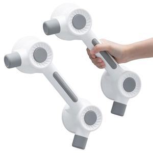 욕조 및 샤워용 테일리 그립 바, 노인용 초강력 접착 바 2팩, 마이크로크랙 타일용 안전 그립, 샤워 핸들 레일, 드릴 프리 방수(350파운드 용량)