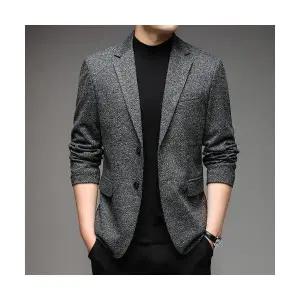 키체샵 남성 정장 자켓 가을 캐주얼 싱글 코트 HO3