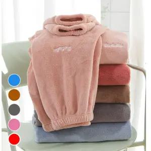 세트 따뜻한 수면 극세사 여성 부들부들 겨울 추천 잠옷 인기