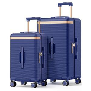 조이웨이 러기지 세트 2피스, 22인치 기내 반입 수하물 및 26인치 트렁크 위탁 수하물, 컵 홀더, 내압 프레임이 있는 경량 하드사이드 캐리어, 충격 흡수 휠 TSA 잠금 장치 포함