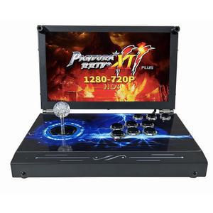 30000 in 1 휴대용 아케이드 게임 콘솔 14인치 HD 화면 싱글 플레이어 판도라스 박스 70S 빈티지 비디오 머신 9000mAh 검색 / 숨기기 저장 로드 일시 정지