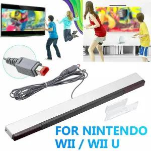 Wii Wiiu 콘솔 용 무선/유선 센서 바 Wii Bluetooth 센서 원격 홀더 용 적외선 IR 신호 광선 수신기