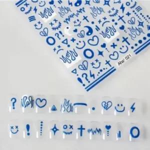 [비케이엠_62]네일아트 셀프네일 접착스티커