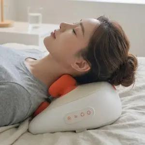 나나 목 마사지기 온열 베개 무선 어깨 승모근