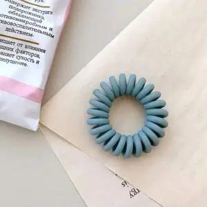 스프링 머리헤어밴드 헤어끈 블루 머리끈