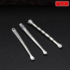 부귀 사슴 신상 990족 귀후비개 빈티지 귀이개 순은 공예품 실버 귀지 청소