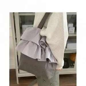 크로스 숄더백 대학생 에코백 퍼플