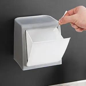 벽부착 미니 휴지통 화장솜 용품 벽걸이형 화장대