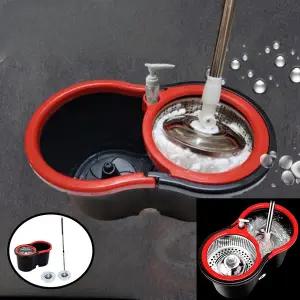 업소용물걸레 청소용 스테인리스 회전 통돌이 밀걸레 봉걸레 마포대 밀대 물걸레 막대 청소기