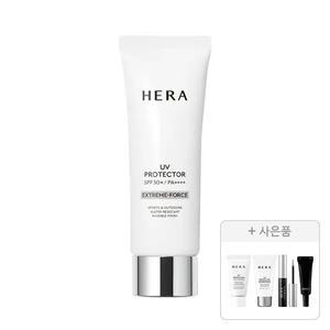 헤라 UV프로텍터 익스트림 포스 레포츠  SPF50+P4+ 70ml, 1개 +증정(멀티디펜스SPF50+PA4+ 15ml+익스트림포스 레포츠 SPF50 15ml+클리어 브로우 젤 3g+립 세럼 01 인텐스 2g 각 1개 (총 4개)