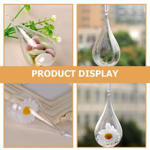 5Pcs 물방울 모양 채울 수있는 공 투명한 장식품 파티 DIY 사탕 포장 웨딩