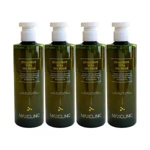 맥스클리닉 히알루론 비타 오일폼 310ml 4개 / 써클