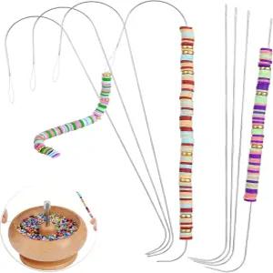 8개의 구슬 스피너 바늘 큰 눈 비딩 스테인리스 팔찌 목걸이 장신구 제작용 (바늘)