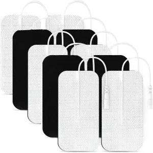 SM 전극 10PCS TENS 유닛 교체 패드 2x4 재사용 가능한 AUVON 7000 Etekcity 유닛과 호환 가능