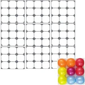 꽃꽂이 풍선 그리드 웨딩 플라워 월 배경 보드 생일 파티용 9개 정원 DIY 장식 9팩 12인치